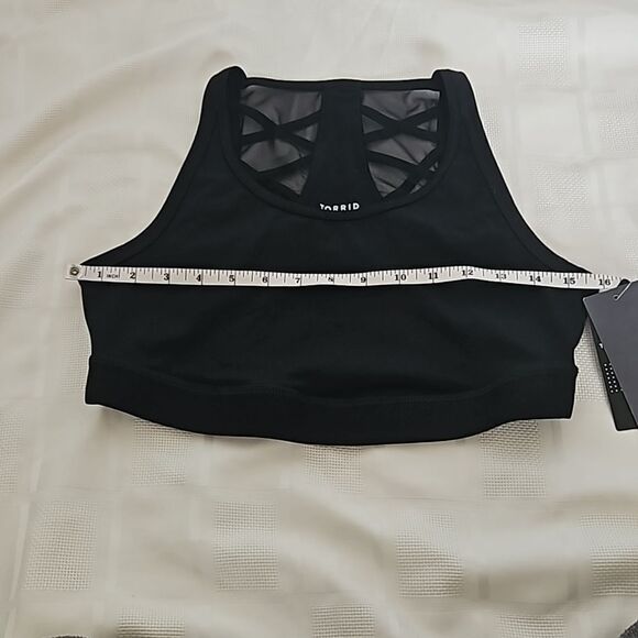 Torrid 2 Piece Active Wear High-Rise Leggings With Crop Top M/L 10 Black - Picture 8 of 16